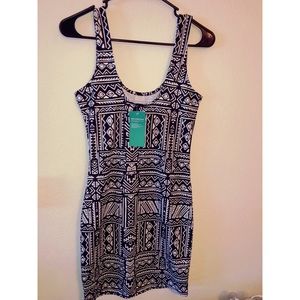 H&M Tribal Bodycon Dress NWT